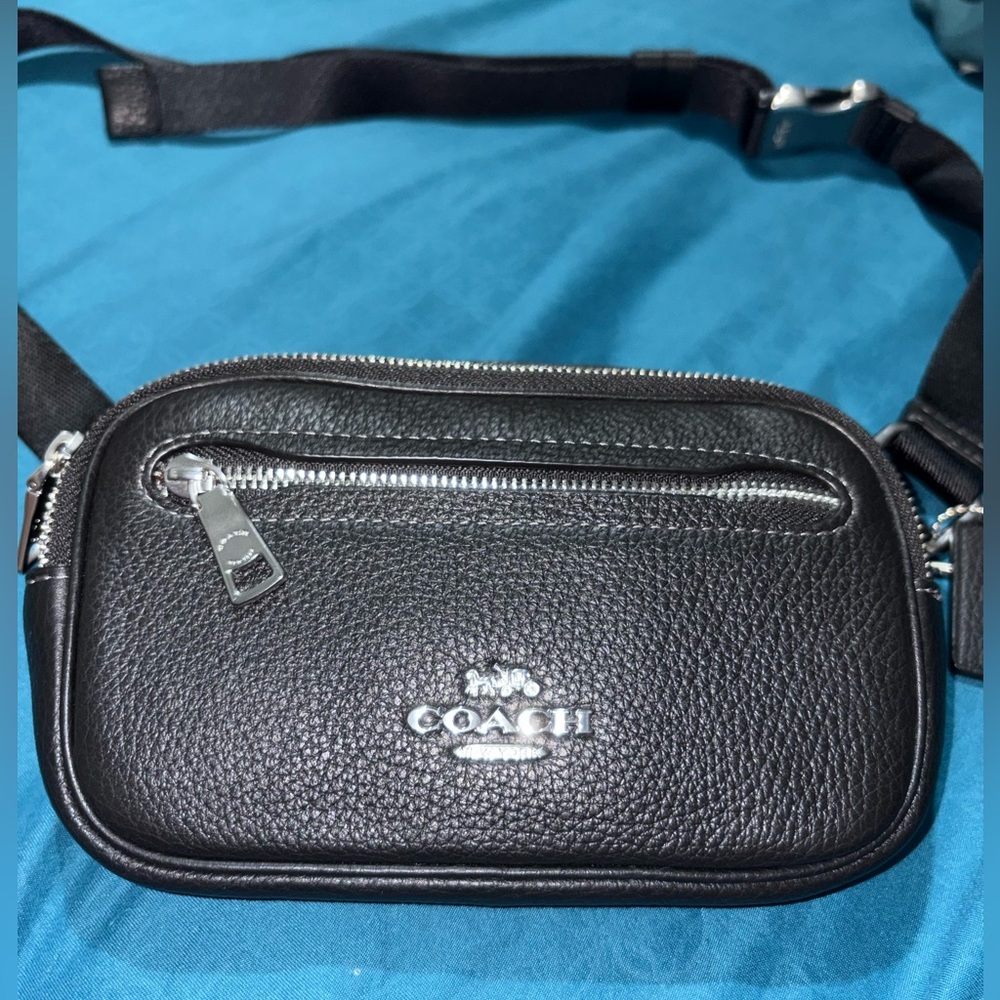 Coach Black Leather Belt Bag FINAL SALE PRICE